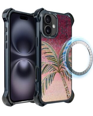 Etui do iPhone 16 IBIZU DropGuard Ultra z MagSafe, Modern Classics, Kalabryjska palma