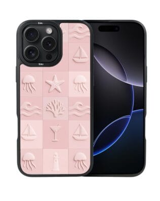 Etui do iPhone 16 Pro Max IBIZU DropGuard Matt z MagSafe, Amalfi, Koralowy klub