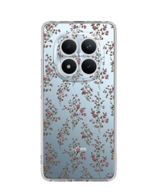Etui do Xiaomi Redmi Note 15 Pro Plus 5G przeźroczyste, silikonowe Flexi, Mini Patterns, Różyczki