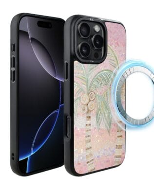 Etui do iPhone 16 Pro IBIZU DropGuard Matt z MagSafe, Modern Classics, Włoski ogród