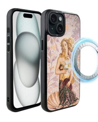 Etui do iPhone 15 IBIZU DropGuard Matt z MagSafe, Modern Classics, Narodziny Wenus