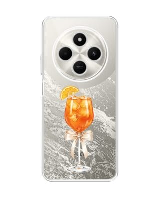 Etui do Xiaomi POCO C75 przeźroczyste, silikonowe Flexi, Paradise, Aperol Spritz