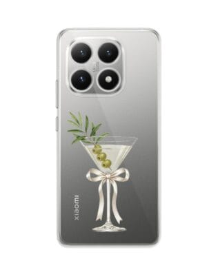 Etui do Xiaomi 15T przeźroczyste, silikonowe Flexi, Paradise, Dry Martini