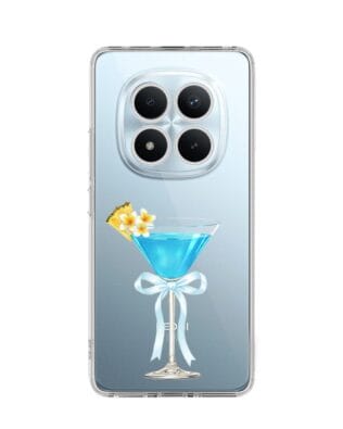 Etui do Xiaomi Redmi Note 15 Pro Plus 5G przeźroczyste, silikonowe Flexi, Paradise, Blue Hawaii