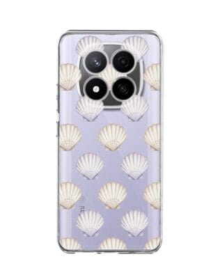 Etui do Xiaomi Redmi Note 14 Pro 4G przeźroczyste, silikonowe Flexi, Summer Patterns, pastelowe muszelki
