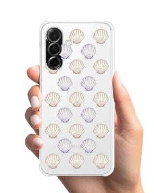 Etui do Samsung Galaxy A26 5G przeźroczyste, silikonowe Flexi, Summer Patterns, pastelowe muszelki