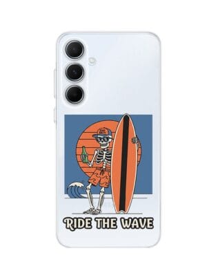 Etui do Samsung Galaxy A55 5G przeźroczyste, silikonowe Flexi, Summer Patterns, Ride the wave
