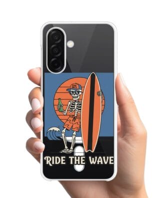 Etui do Samsung Galaxy A26 5G z MagSafe przeźroczyste, silikonowe Flexi, Summer Patterns, Ride the wave