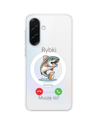 Etui do Samsung Galaxy A37 z MagSafe przeźroczyste, silikonowe Flexi, rybki dzwonią