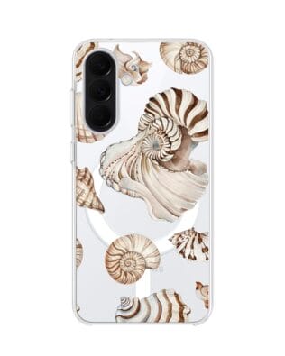 Etui do Samsung Galaxy A37 z MagSafe przeźroczyste, silikonowe Flexi, Summer Patterns, ozdobne muszle