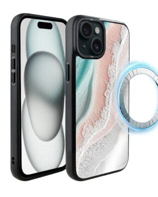 Etui do iPhone 15 Plus IBIZU DropGuard Matt z MagSafe, Reflect, Rajska fala