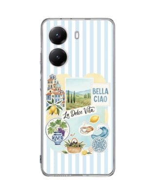 Etui do Xiaomi POCO X7 Pro przeźroczyste, silikonowe Flexi, Italian Summer, La Dolce Vita