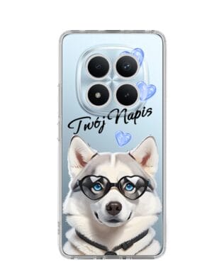 Etui do Xiaomi Redmi Note 15 4G przeźroczyste, silikonowe Flexi, Puppy Love, pies rasy Husky