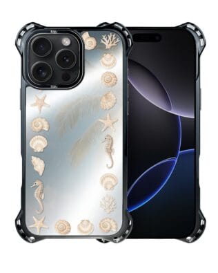 Etui do iPhone 16 Pro Max IBIZU DropGuard Ultra z MagSafe, Reflect, Muszelkowe lustro