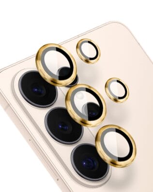 Metalowa osłona obiektywu aparatu ze szkła hartowanego 9H do Samsung Galaxy S26 Ultra, 1 zestaw, złota