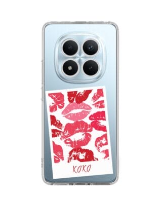 Etui do Xiaomi Redmi Note 15 4G przeźroczyste, silikonowe Flexi, pocałunki, Polaroid