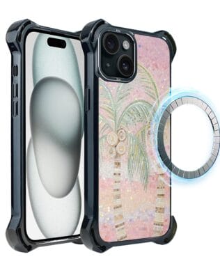 Etui do iPhone 15 Plus IBIZU DropGuard Ultra z MagSafe, Modern Classics, Włoski ogród