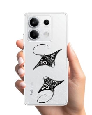 Etui do Xiaomi Redmi Note 13 Pro 5G przeźroczyste, silikonowe Flexi, Summer Patterns, diabeł morski