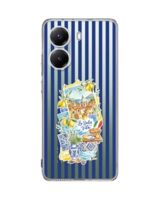 Etui do Xiaomi POCO X7 Pro przeźroczyste, silikonowe Flexi, Italian Summer, Limoncello