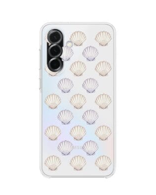 Etui do Samsung Galaxy A36 5G przeźroczyste, silikonowe Flexi, Summer Patterns, pastelowe muszelki