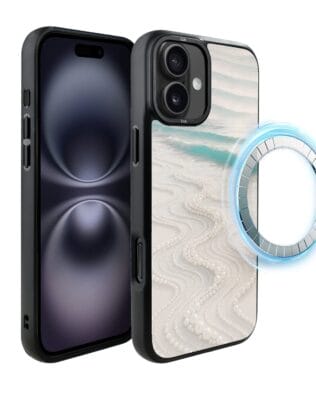 Etui do iPhone 16 IBIZU DropGuard Matt z MagSafe, Amalfi, Koralowa plaża