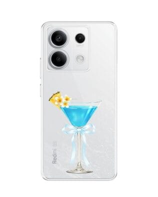 Etui do Xiaomi Redmi Note 13 Pro 5G przeźroczyste, silikonowe Flexi, Paradise, Blue Hawaii