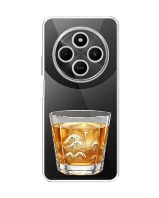 Etui do Xiaomi POCO C75 przeźroczyste, silikonowe Flexi, Paradise, Whiskey on the rocks