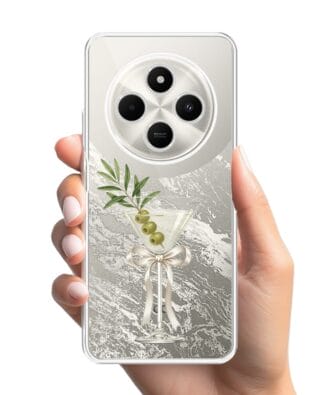 Etui do Xiaomi POCO C75 przeźroczyste, silikonowe Flexi, Paradise, Dry Martini
