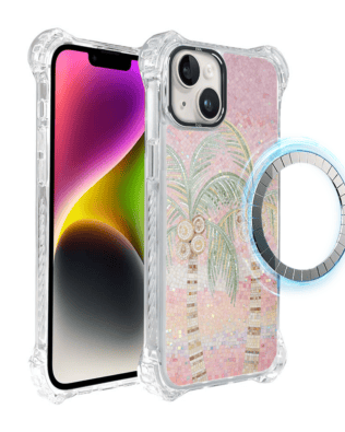 Etui do iPhone 14 Plus IBIZU DropGuard Ultra z MagSafe, Modern Classics, Włoski ogród