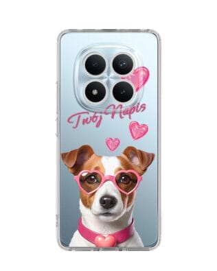 Etui do Xiaomi Redmi Note 15 Pro 5G przeźroczyste, silikonowe Flexi, Puppy Love, pies rasy Jack Russell Terrier