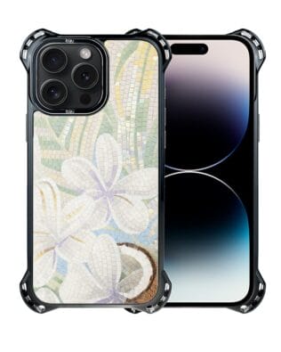 Etui do iPhone 14 Pro IBIZU DropGuard Ultra z MagSafe, Modern Classics, Biała lilia