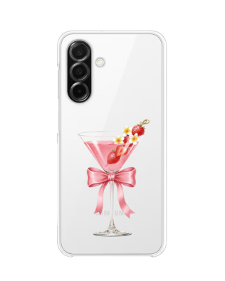 Etui do Samsung Galaxy A26 5G przeźroczyste, silikonowe Flexi, Paradise, Strawberry Martini