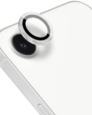 Metalowa osłona obiektywu aparatu ze szkła hartowanego 9H do iPhone 17e, 1 zestaw, srebrne