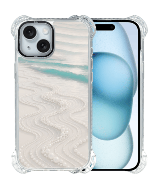 Etui do iPhone 15 Plus IBIZU DropGuard Ultra z MagSafe, Amalfi, Koralowa plaża