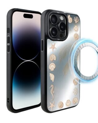Etui do iPhone 14 Pro Max IBIZU DropGuard Matt z MagSafe, Reflect, Muszelkowe lustro