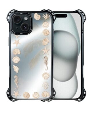 Etui do iPhone 15 Plus IBIZU DropGuard Ultra z MagSafe, Reflect, Muszelkowe lustro