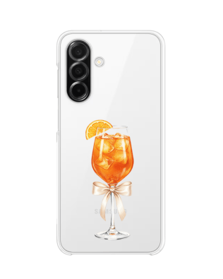 Etui do Samsung Galaxy A26 5G przeźroczyste, silikonowe Flexi, Paradise, Aperol Spritz