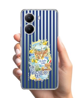 Etui do Xiaomi POCO X7 Pro przeźroczyste, silikonowe Flexi, Italian Summer, Limoncello