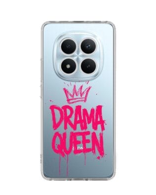 Etui do Xiaomi Redmi Note 15 Pro Plus 5G przeźroczyste, silikonowe Flexi, Positive Vibes, Drama Queen