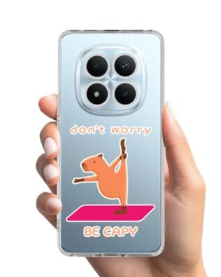 Etui do Xiaomi Redmi Note 15 4G przeźroczyste, silikonowe Flexi, kapibara