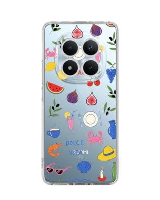 Etui do Xiaomi Redmi Note 15 5G przeźroczyste, silikonowe Flexi, Italian Summer, kolorowe wakacje