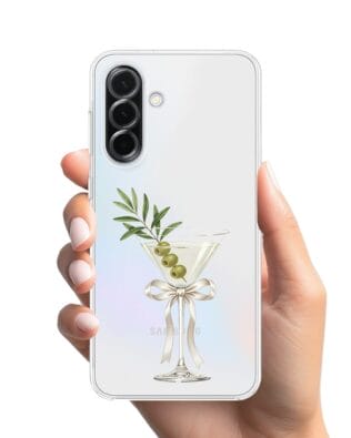 Etui do Samsung Galaxy A36 5G przeźroczyste, silikonowe Flexi, Paradise, Dry Martini