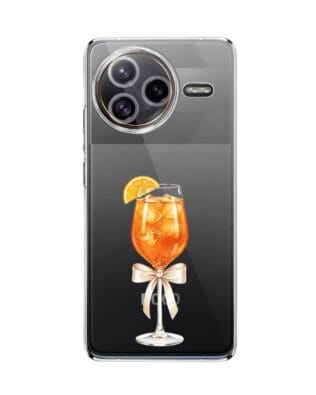 Etui do Xiaomi POCO F7 Ultra przeźroczyste, silikonowe Flexi, Paradise, Aperol Spritz
