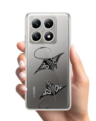 Etui do Xiaomi 14T Pro przeźroczyste, silikonowe Flexi, Summer Patterns, diabeł morski