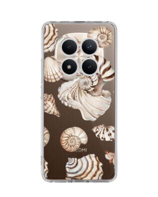 Etui do Xiaomi Redmi Note 15 Pro Plus 5G przeźroczyste, silikonowe Flexi, Summer Patterns, ozdobne muszle