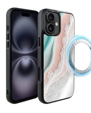 Etui do iPhone 16 IBIZU DropGuard Matt z MagSafe, Reflect, Rajska fala