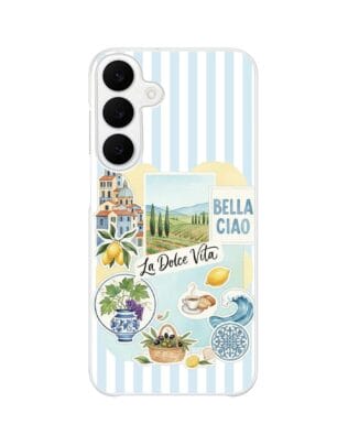 Etui do Samsung Galaxy S25 FE z MagSafe przeźroczyste, silikonowe Flexi, Italian Summer, La Dolce Vita