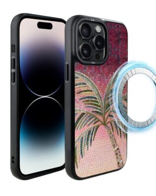 Etui do iPhone 14 Pro Max IBIZU DropGuard Matt z MagSafe, Modern Classics, Kalabryjska palma