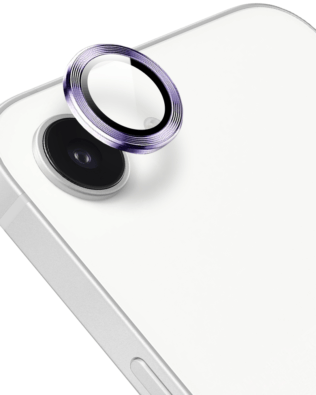 Metalowa osłona obiektywu aparatu ze szkła hartowanego 9H do iPhone 17e, 1 zestaw, głęboka purpura