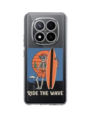 Etui do Xiaomi Redmi Note 14 Pro 4G przeźroczyste, silikonowe Flexi, Summer Patterns, Ride the wave